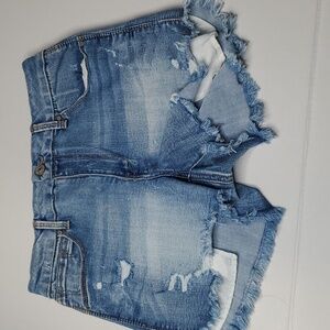 Rewash Brand LA Denim Distress Shorts Size Junior 5